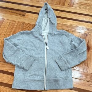 Crewcuts Kids' Light Gray Zip Hoodie - size 8